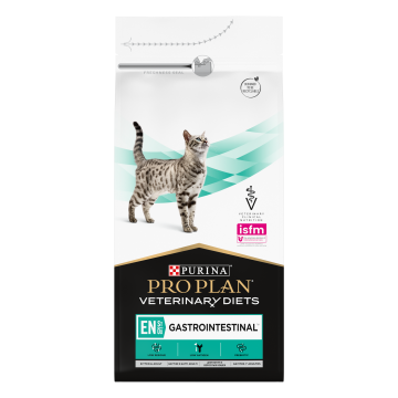 Сухой корм полнорационный диетический PRO PLAN® Veterinary Diets EN St/Ox Gastrointestinal для взрослых кошек и котят для снижения проявлений кишечных расстройств, способствует восполнению питательных веществ и выздоровлению