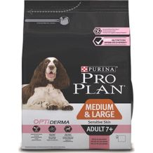 PRO PLAN® OPTIDERMA® для собак старше 7 лет средних и крупных пород с лососем