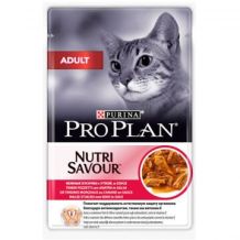 PRO PLAN® NUTRISAVOUR® Adult для взрослых кошек, с уткой в соусе